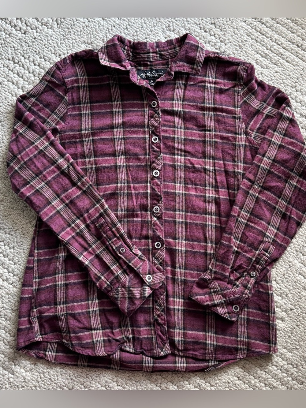 Women's Button-down Plaid Shirt
